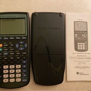 Texas Instruments Calculator with Black Case